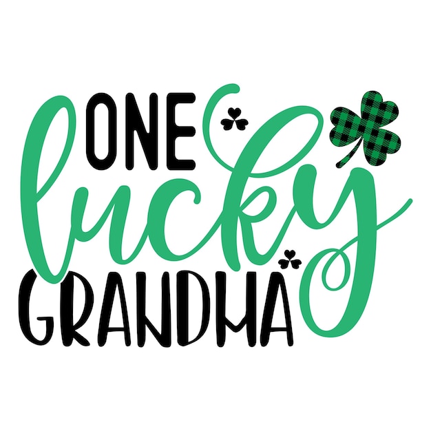 One lucky grandma SVG