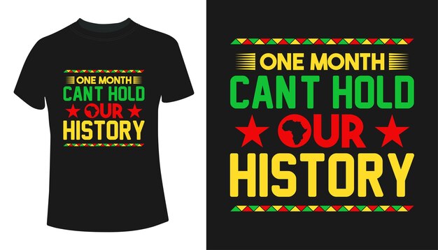 One month can't hold our history t-shirt design