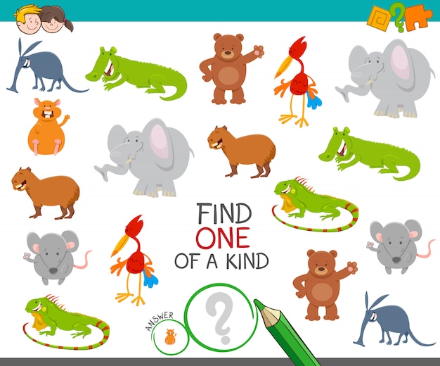 One of a Kind Picture Educatief spel met dieren