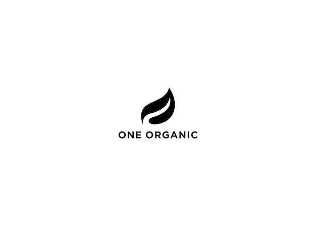 одна органическая векторная иллюстрация дизайна логотипа