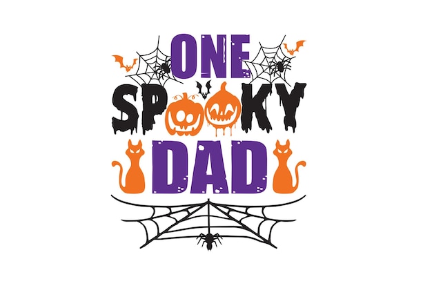 Vector one spooky dad vector file