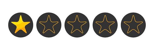 One stars rating button