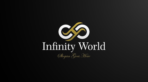 Oneindigheid Logo Design Concept Vector. Elegant Logo Design Concept voor Infinity Logo Template