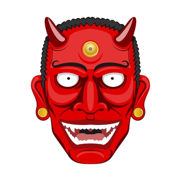 Oni head illustration