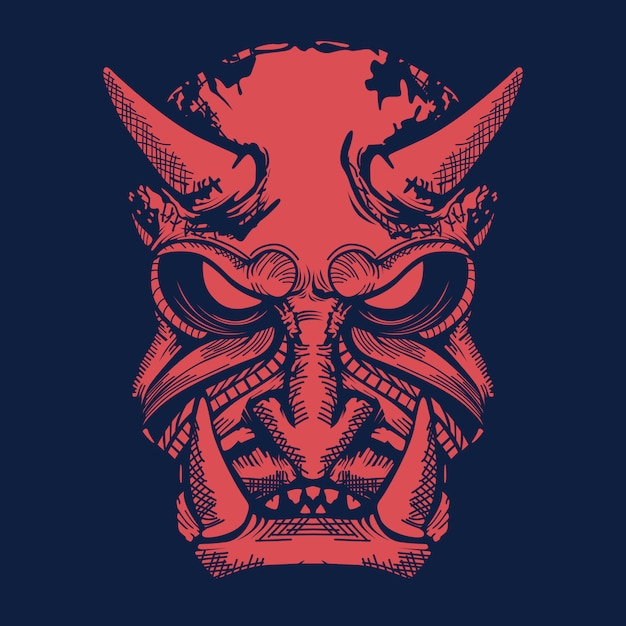 Oni japanese mask