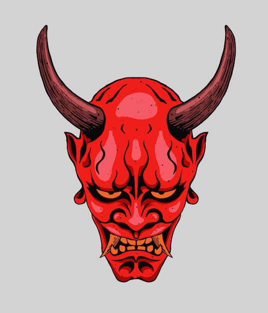 Vector oni mask design