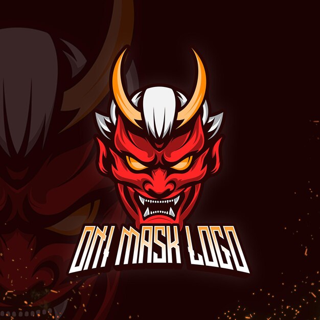 Vector oni mask logo