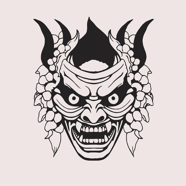 Vector oni mask