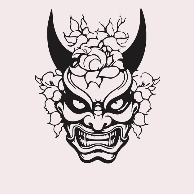 Vector oni mask