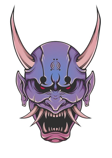 Oni-masker illustratie