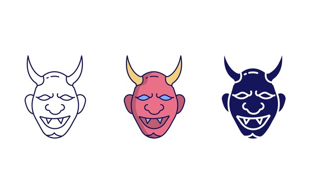 Oni vector icon