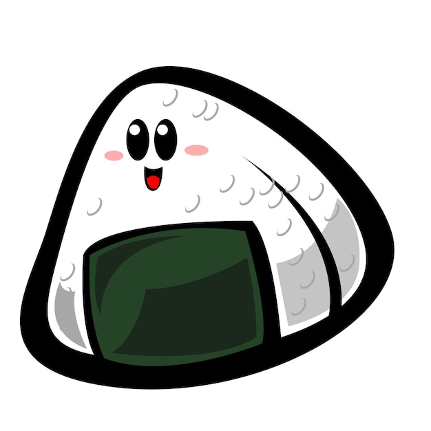 Vector onigiri-mascotte