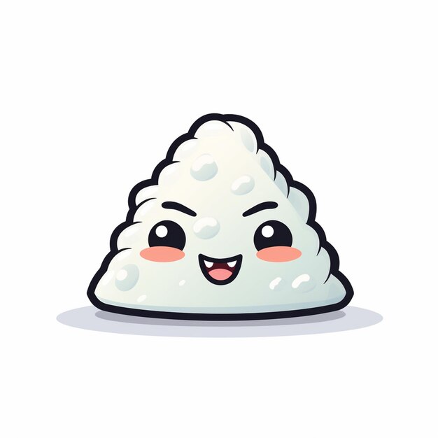 Onigiri rijst Japan illustratie Japans voedsel vector traditionele Aziatische maaltijd icoon keuken