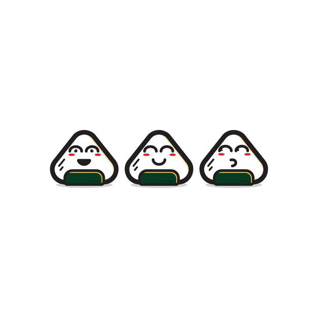 Onigiri vector-ontwerp