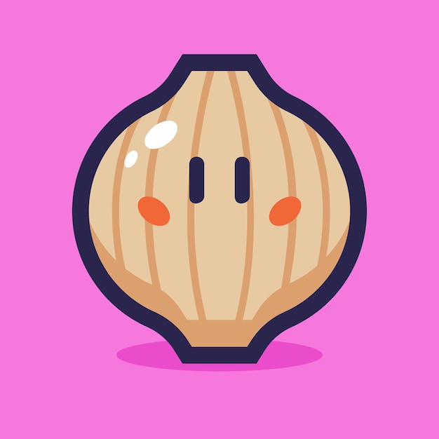 Onion cartoon vector illustration