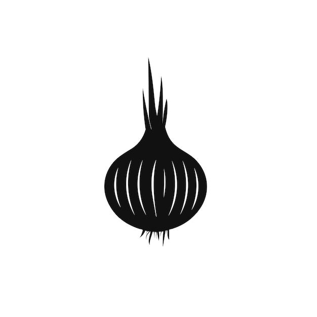 Onion flat black design