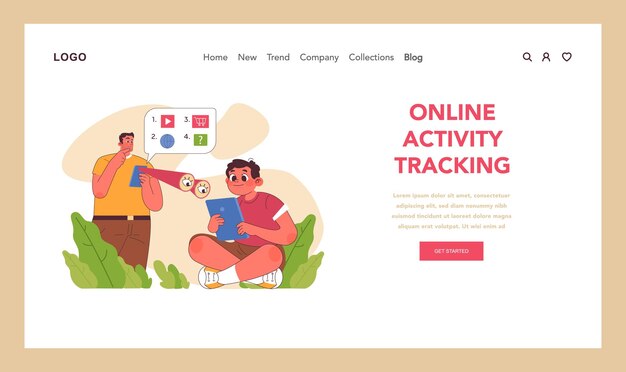 Online activity tracking concept mindful parent overseeing child digital engagement and media