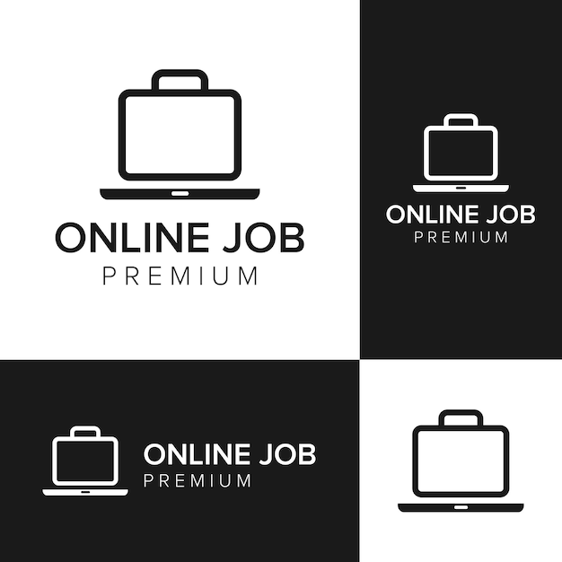 Online baan logo vector pictogrammalplaatje