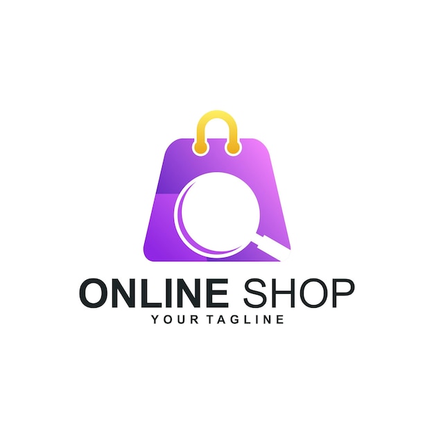 Online bag gradient logo