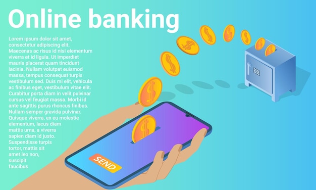 Онлайн-банкинг человек переводит средства с помощью приложения на смартфоне