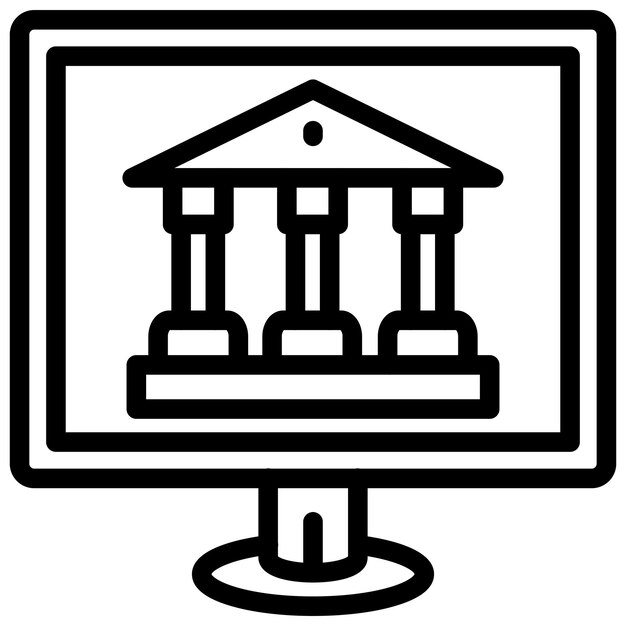 Online banking Icon stijl