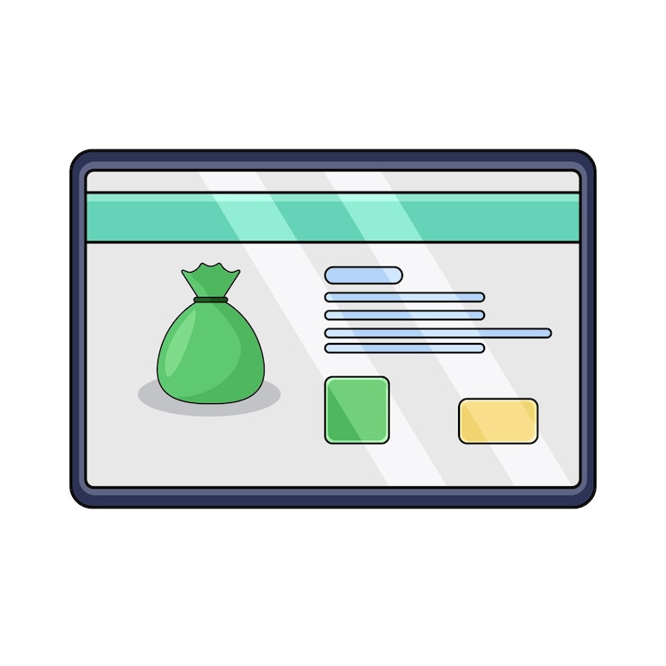 Vector online banking