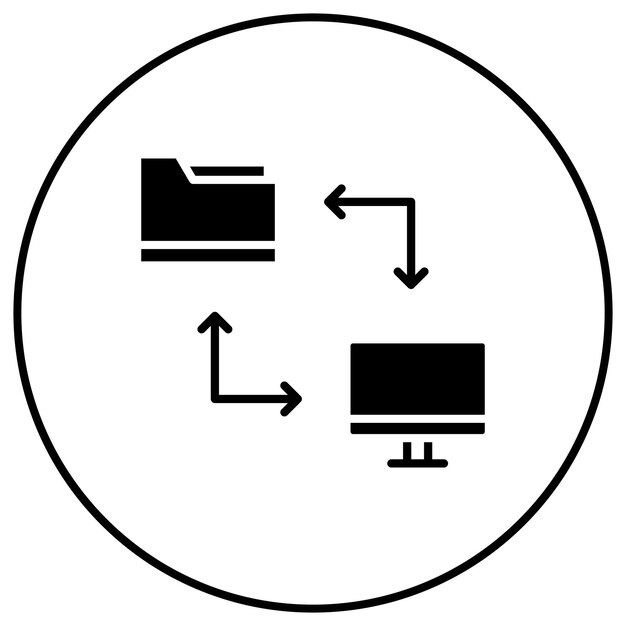 Online bestandsoverdracht icoon vector afbeelding Kan worden gebruikt voor codering en ontwikkeling
