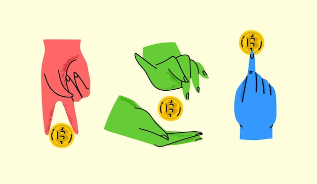 Online betaling met online geld of cryptocurrency-overdracht of valutawisselingsconcept