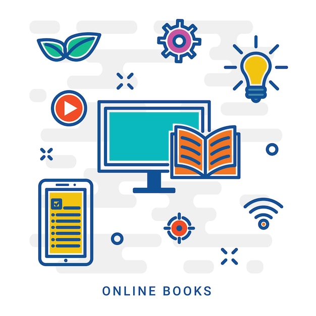 Online bibliotheek online boeken e-learning e-book online onderwijs voor webdesign marketing