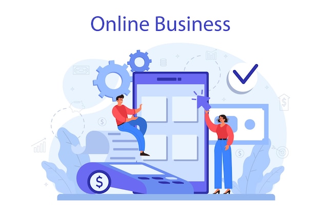 Online business concept