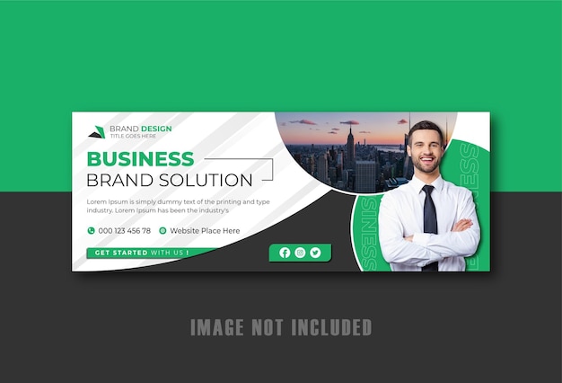 Vector online business marketing facebook cover of social media banner design