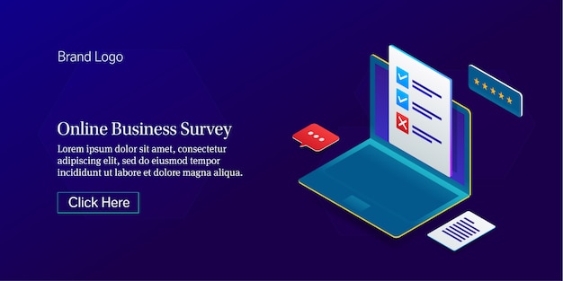 Online business survey banner