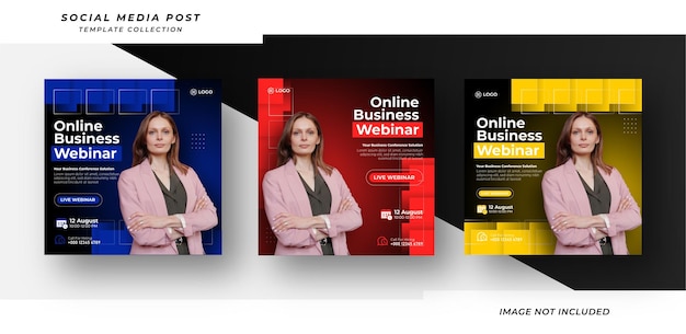 Online business webinar template