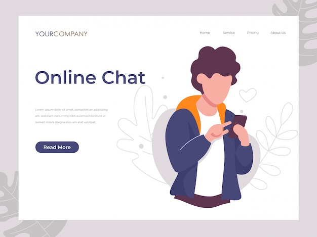 Online chat man sms'en