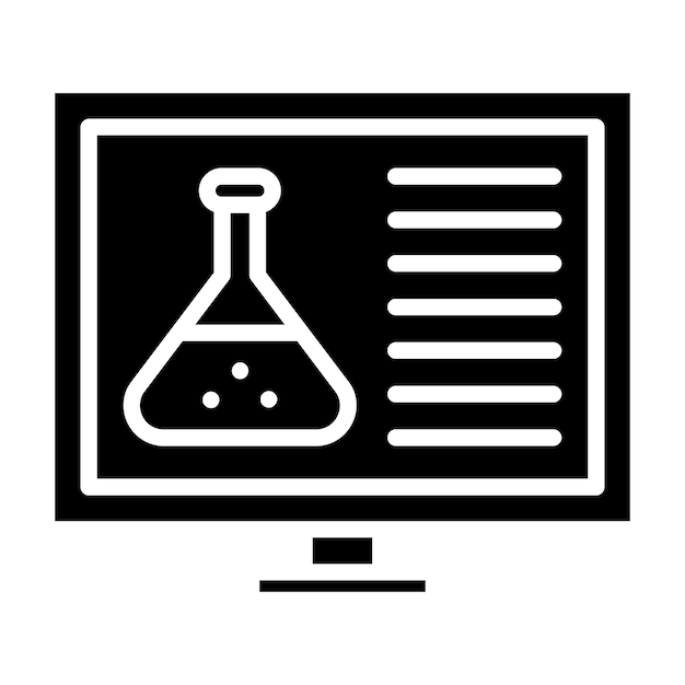 Online Chemistry Vector Illustration Style