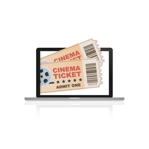 Vector online cinema, internet streaming vlakke afbeelding. platte ontwerpconcepten voor webbanners, websites, drukwerk. vector illustratie