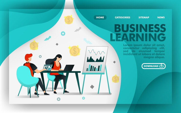 Online Concept Website Business Learning