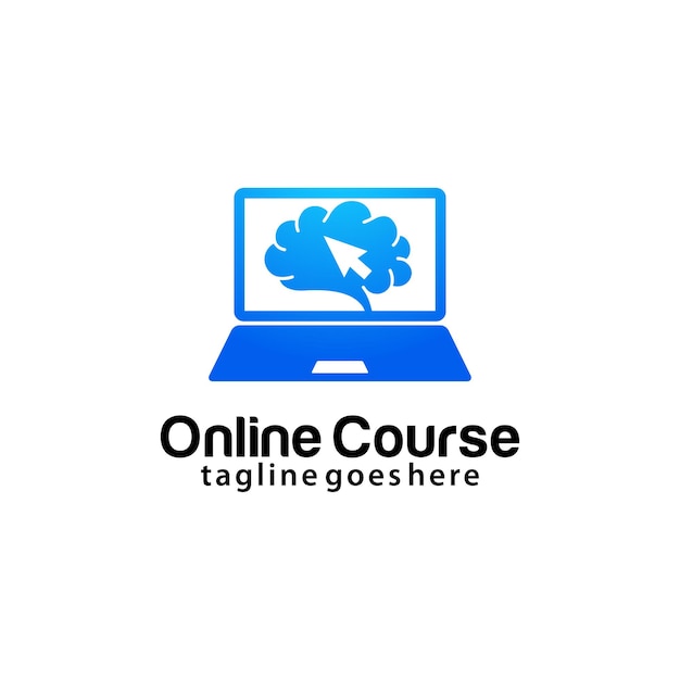 Online course logo design template