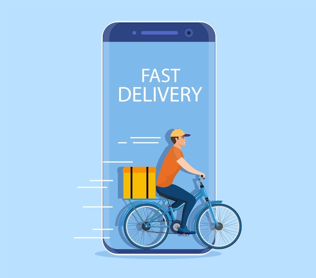 Online delivery service concept