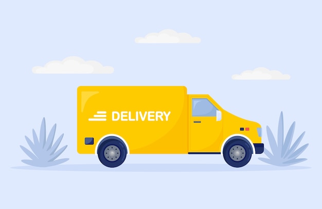 Vector online delivery service concept