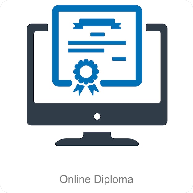 Vettore diploma on-line