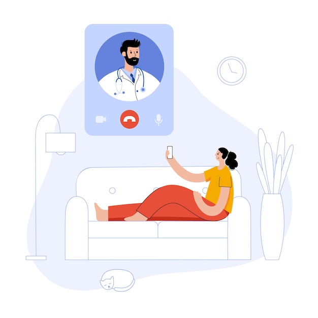 Online doctor concept