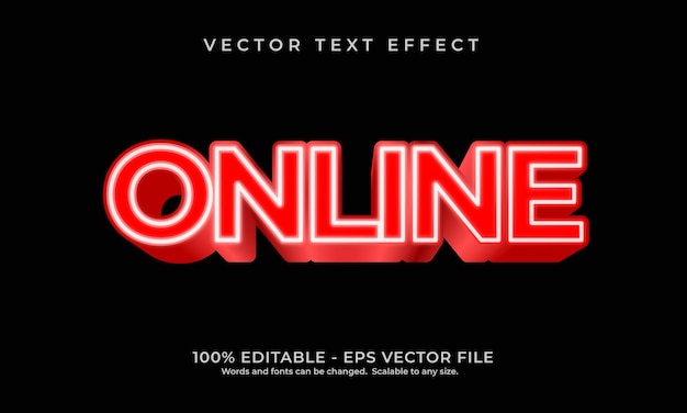 Online editable 3d text effect