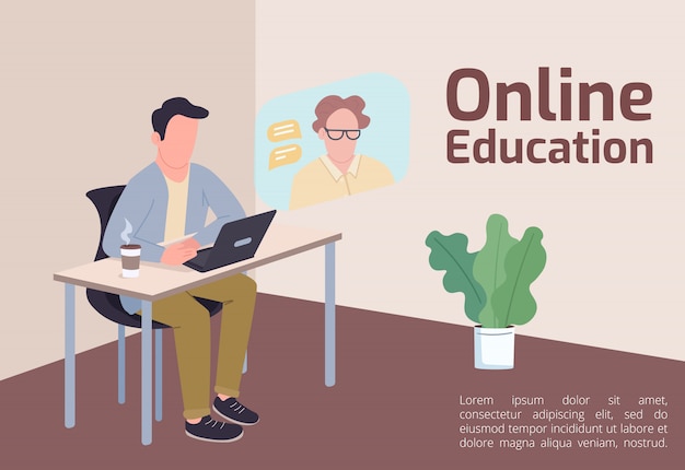 Online education banner