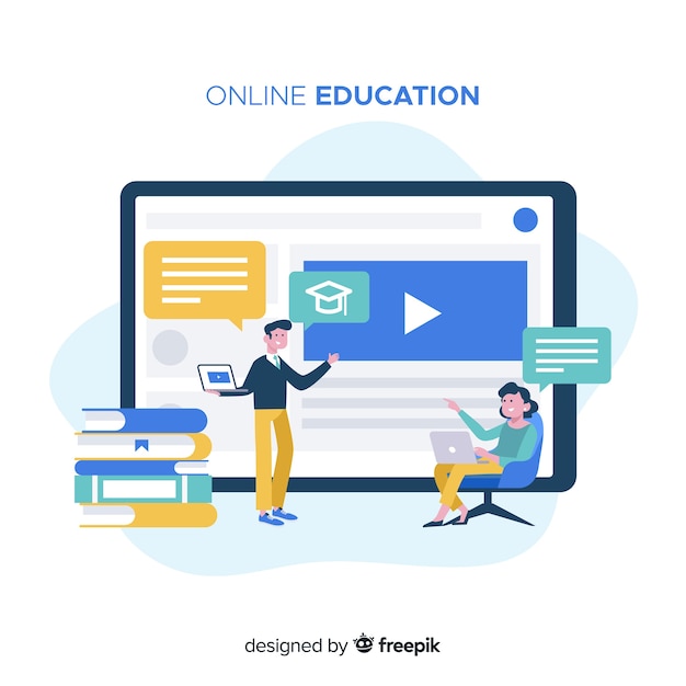 Online education concept