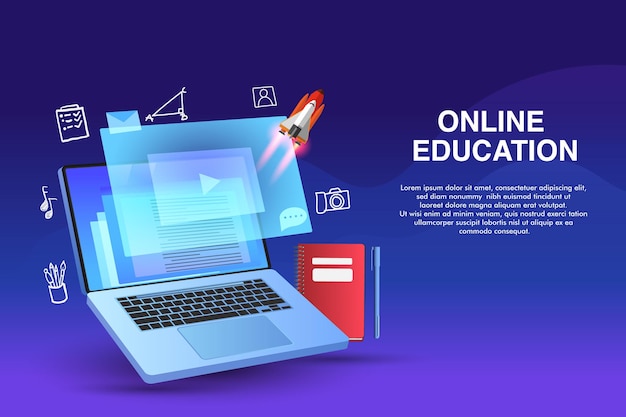 Online Education. Digital learning from home