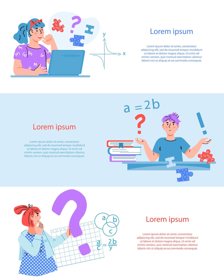 Vector online education and distance learning for children concept of web banners vector