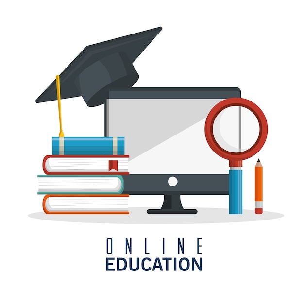 Online education isolated icon