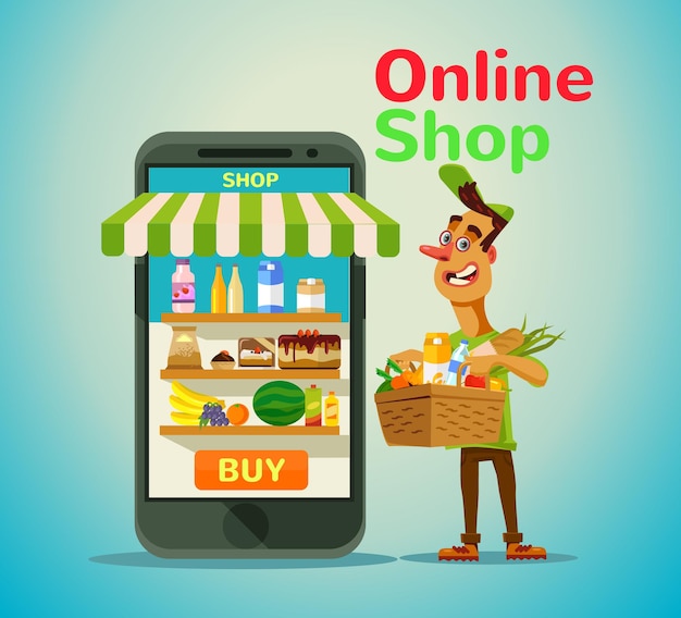 Online food shop