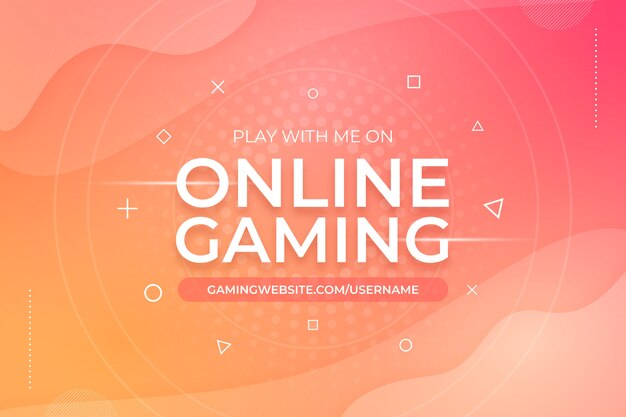 Online gaming abstracte achtergrond sjabloon